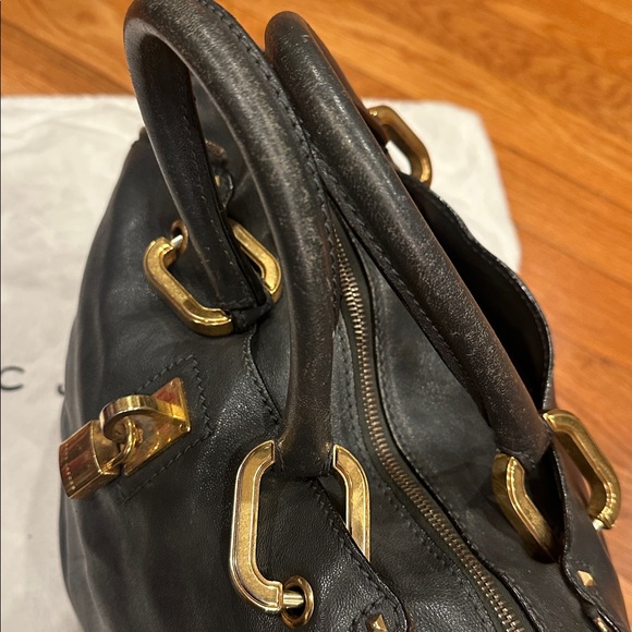 Marc Jacobs vintage Black Leather Paradise Rio Satchel, Preloved w/dust bag - Picture 2 of 7